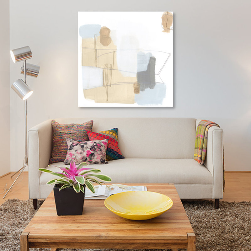 « overture ix », impression sur toile, H 26 po x l 26 po x P 1,5 po, Toile tendue, Pas de tapis