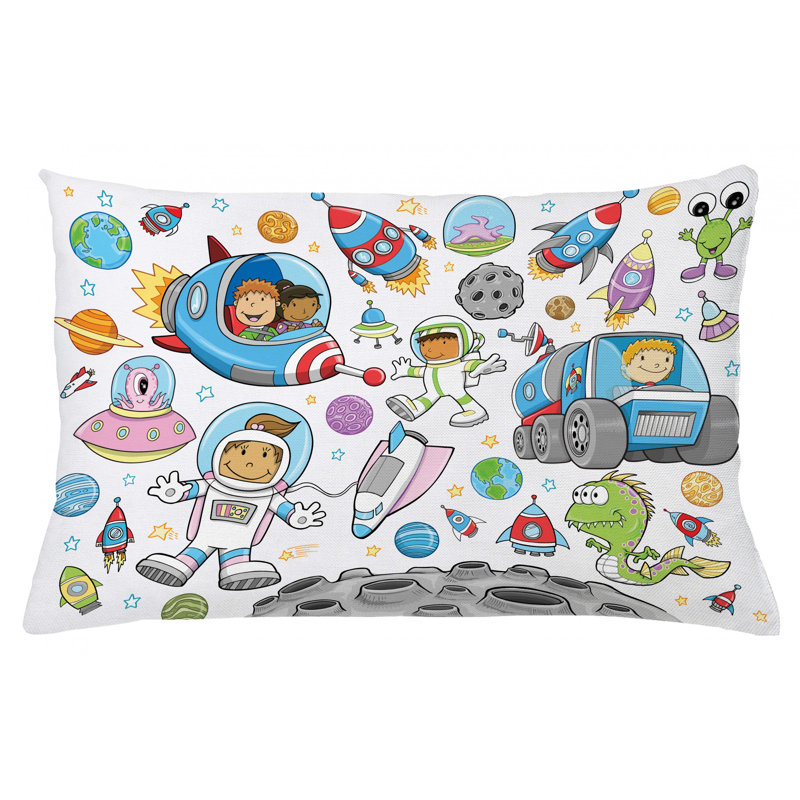 Housse de coussin lombaire intérieur/extérieur extérieur space, 16 po x 26 po