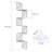 Hayner 5 Tier Rustic Wood Floating Shelves-2115394418
