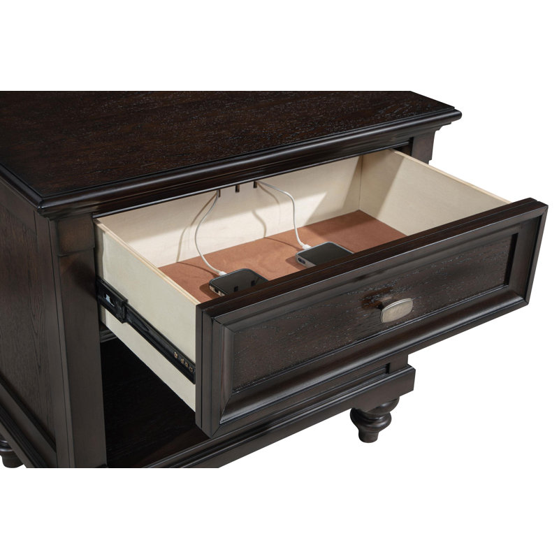Ensemble de chambre à coucher 5 pièces Aneeq, Très grand, 5 Pcs: Dresser; Mirror; Bed; Nightstand; Chest