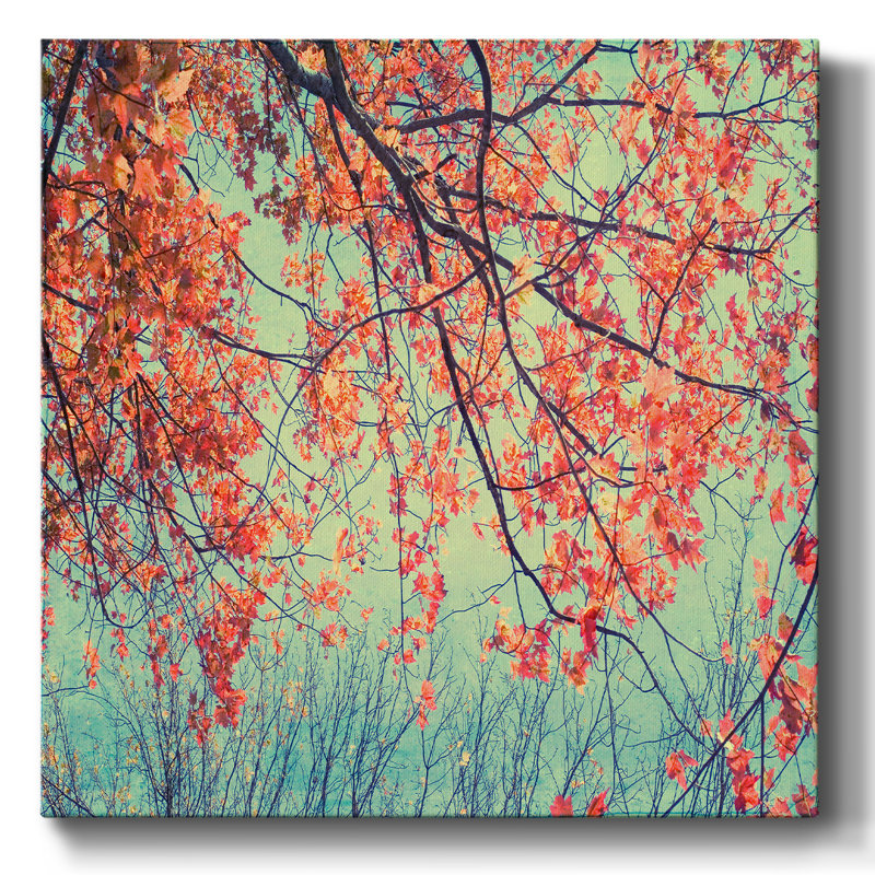 Tapisserie d'automne IV, H 8 po x l 8 po x P 1,5 po