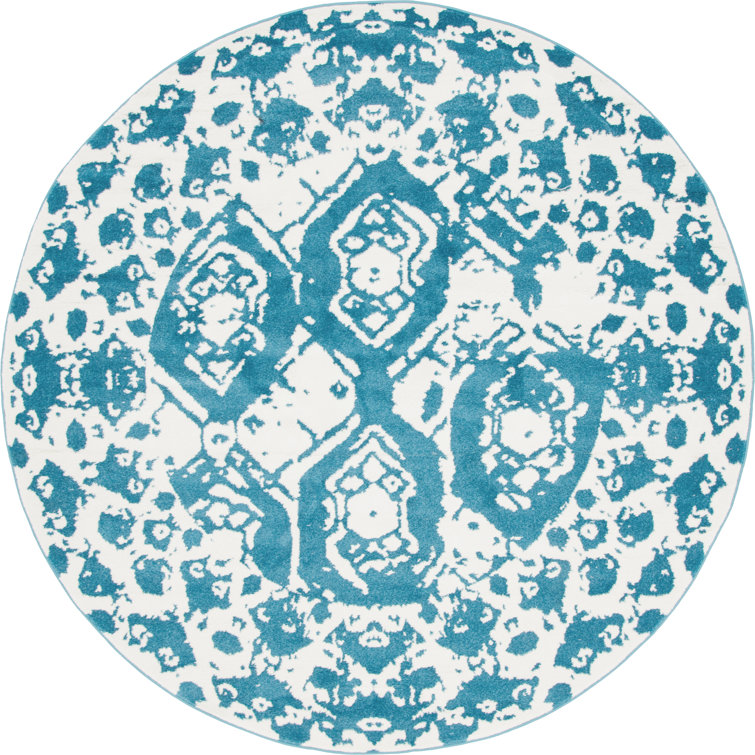 Tapis bleu Walmoor Ikat