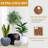 Kute Nest Indoor/Outdoor Fiberstone Globo Ball Planter - Light French Gray 20"D (Opening 13.5")-114366453-114366454