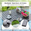 Ensemble repas 4 personnes avec parasol Leonard-100187889