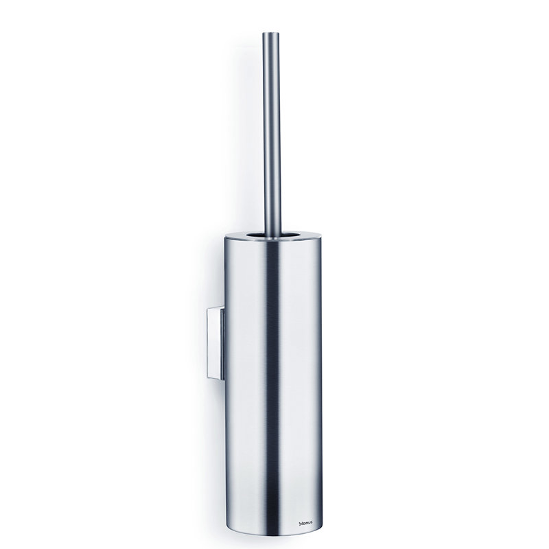 Nexio 18" Matt Stainless Steel Wall Mounted Toilet Brush and Holder