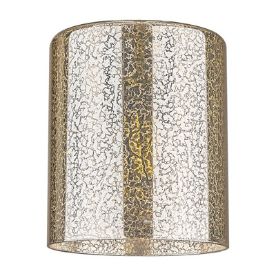 Abat-jour tambour suspendu en verre Leilani