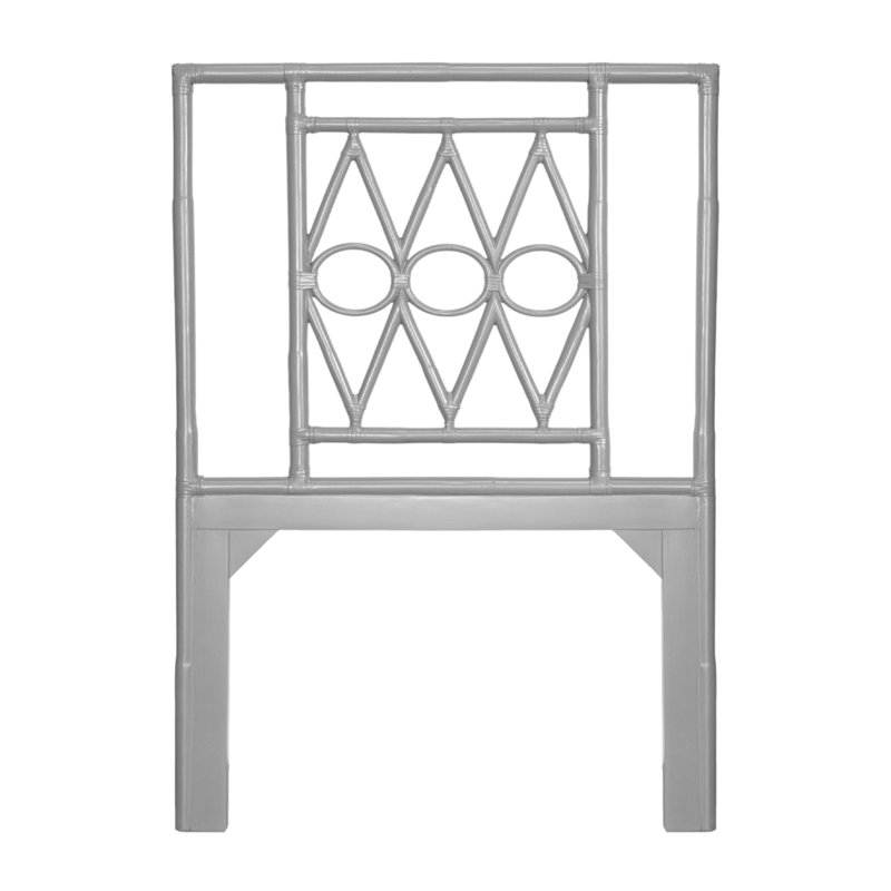 Michelle Platform Bed, Light Gray, Extra-Long Twin