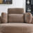 Fabric Upholstered Club Chair with Wood Legs-190868238