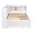 Bed With L-Shaped Bookcases,Drawers