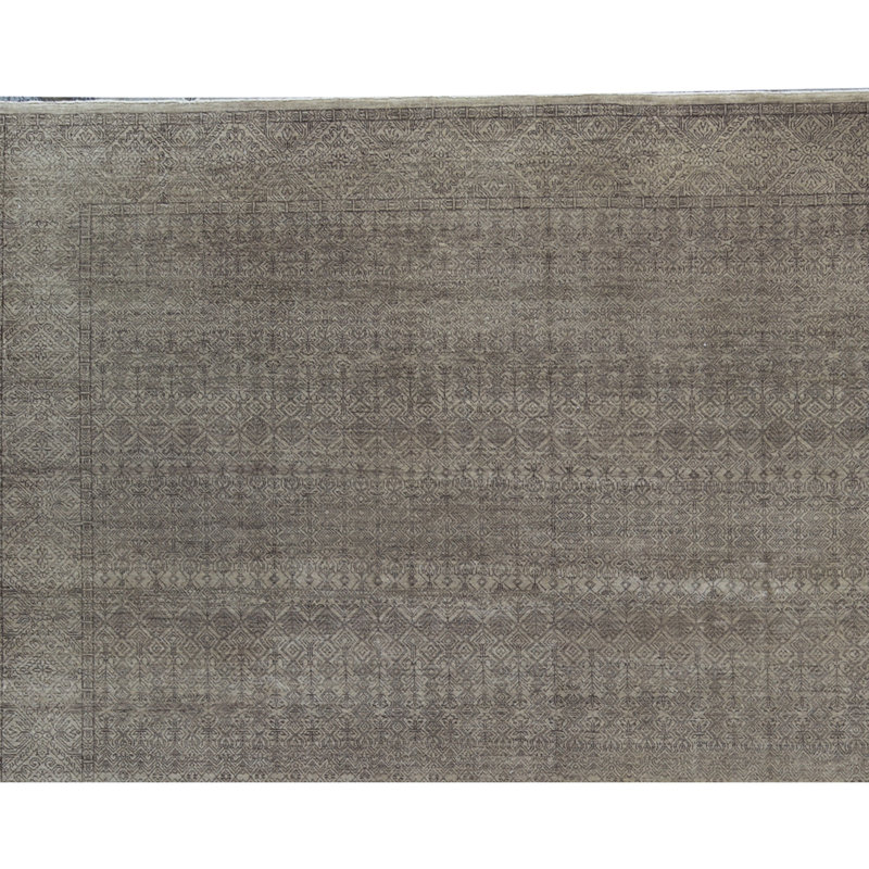 Signature Wool Southwestern Area Rug in Gray