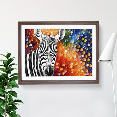 Zebra Abstract - Single Picture Frame Painting