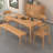 Modern Burlywood Rectangular Solid Wood Dining Table-182982023
