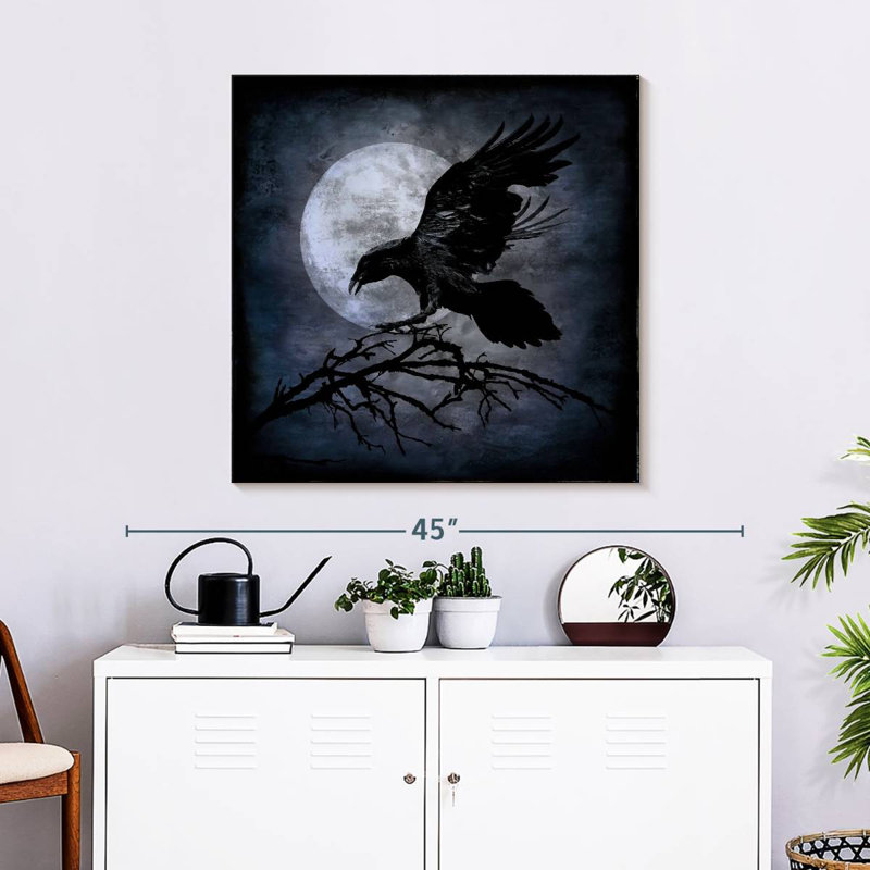 Kelan Moonlight Crow, 30" H x 30" W
