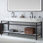 Ensemble de meuble-lavabo double 72 po avec miroir Wilde-2036928892-2036970840