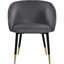 Chaise en velours Barrel-71228711