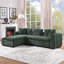 Canapé modulaire avec canapé en L 93,7 po et compartiment de rangement en bois pour salon-1546313460