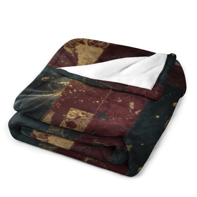 Jeté en flanelle Patchwork