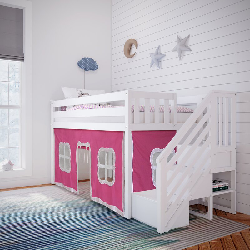 Lit mezzanine simple Janesa Kids, Rose