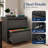 Bizoe 2-Drawer Metal Lateral File Cabinet with Lock, Full Extension Drawers with Hanging Rods for Letter Legal F4 and A4-1063024671