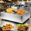 Friteuse électrique commerciale en acier inoxydable à double cuve