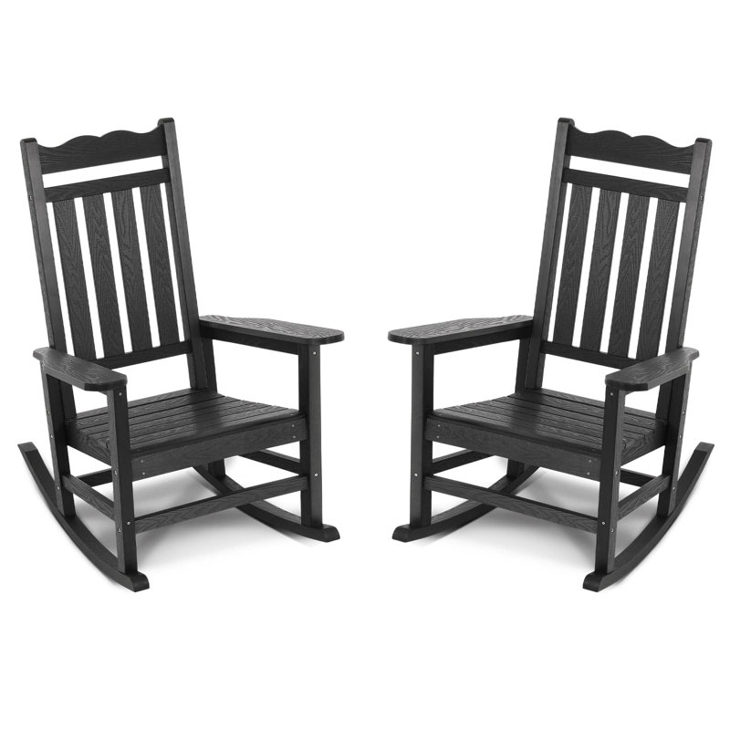 Chaise berçante d'extérieur Sebasco, Noir