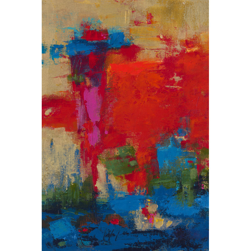 Totem by Janet Bothne - Wrapped Canvas Painting, 46cm H x 30cm W x 3.8cm D