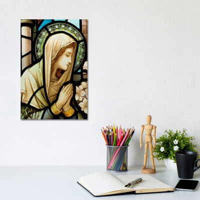 Virgin Marry by Unknown Artist - Wrapped Canvas Painting