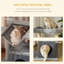 90cm Cat Tower with Sisal Scratching Posts, Cat Condo, Hammock, Top Perch & 2 Hanging Toys, Grey Cat Tree