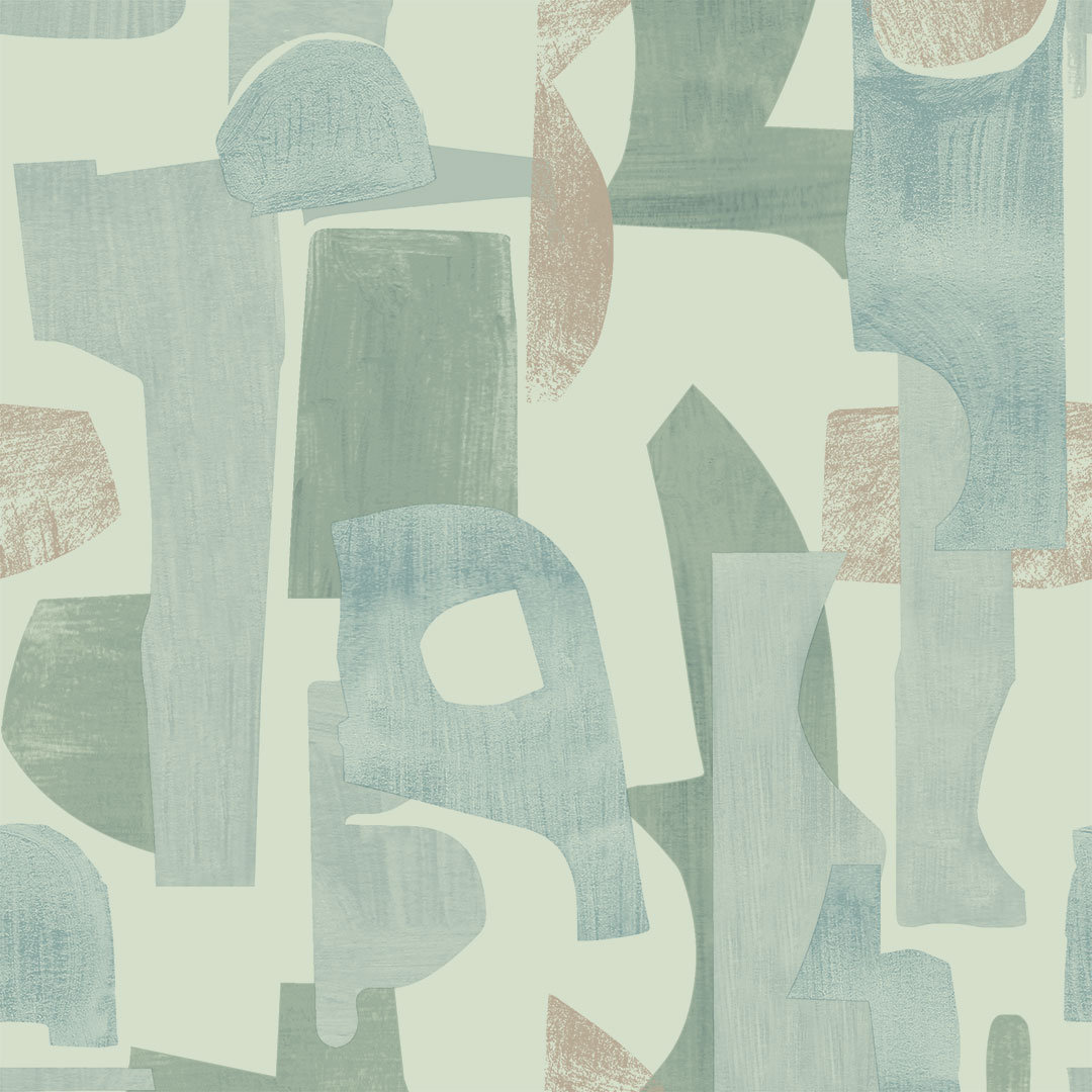 Tariq Self-Adhesive Wallpaper Roll, Green