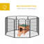 Maison pour chien avec cage en bois-127317540
