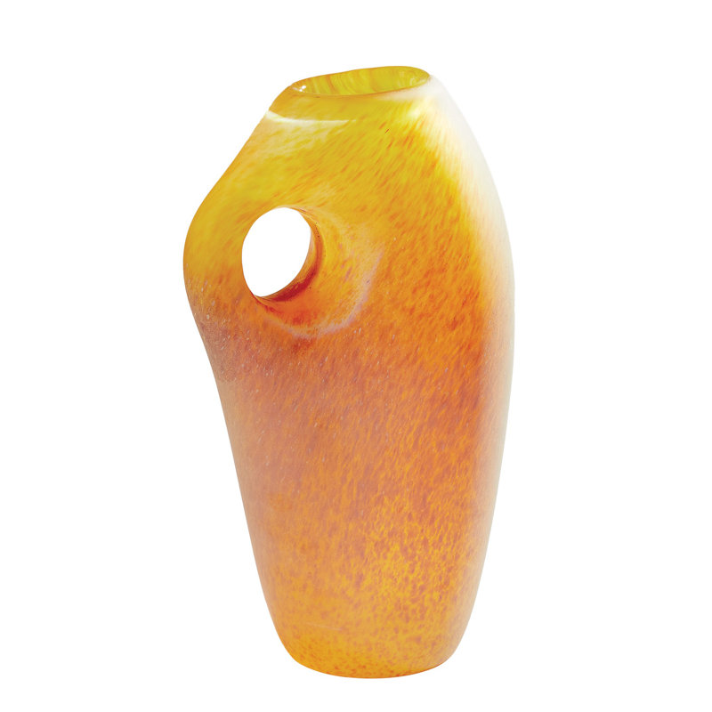 Vase de table en verre fait à la main