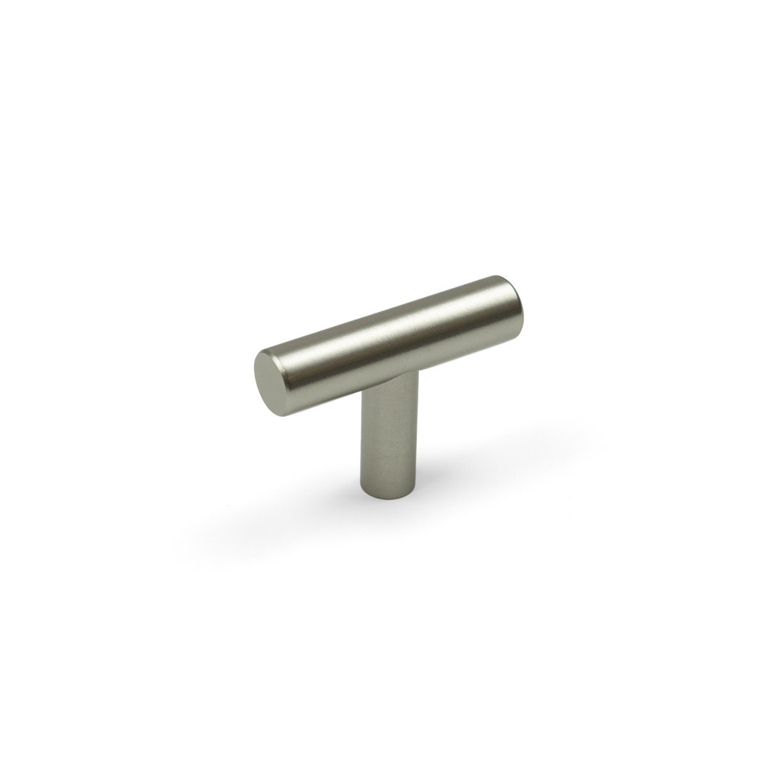 (48Mm Pull) Brushed Nickel T Bar Slim Cabinet Handles & Pull - Image 6