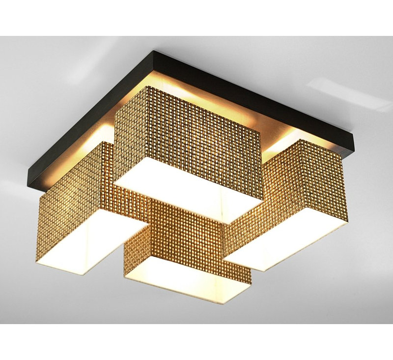 Judkins Flush Mount, Dark brown