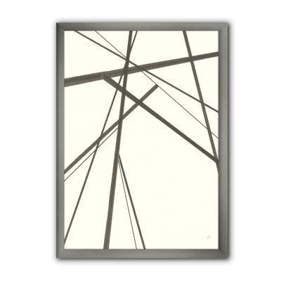 « minimaliste noir et blanc iii », reproduction d’art sur toile