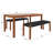 Boadicea 4 - Person Acacia Wood Patio Dining Set with Rectangular Table-279001182