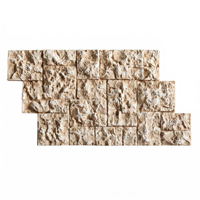 Faux Stone Panels (Set Of 9) – Lightweight, Easy Installation, Durable, And Low Maintenance For Indoor And Outdoor Use