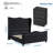 ON SALE 3-Piece Bedroom Sets, Tufted Velvet Upholstered Wingback Bed & 2-Piece 4-Drawer Nightstands-2012704435-2012657472-2012704433