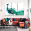 Ensemble de 3 pièces Proud Peacock Splash On Canvas-93025798