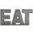 EAT Galvanized Metal Wall Decor