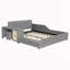 Lit double tapissier pleine grandeur-1002385228