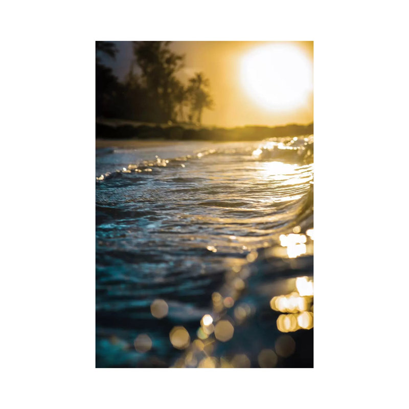 Glistening Waters by Lucas Moore - Wrapped Canvas Print, 20.32 cm H x 30.48 cm W
