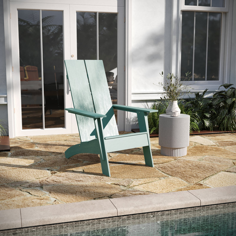 Outdoor Adirondack Chair, Sea Foam