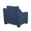 Fauteuil club rembourré - bleu