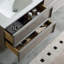 Wall Mounted Single Double Vanity Bathroom Vanity With Solid Surface Top-158794426-158794429