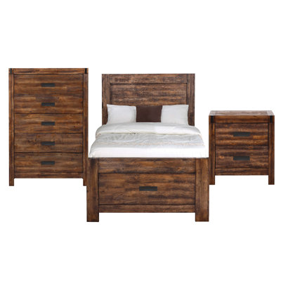 Mork Solid Wood Piece Bedroom Set