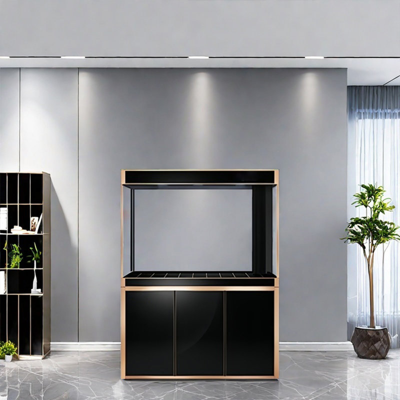 Aquarium de luxe rectangulaire noir Eco Deluxe
