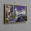 Vue personnalisée de paysage urbain sur toile de coton décorée d'un magnifique paysage urbain