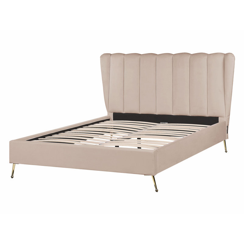 Annaleise Upholstered Bed, Taupe, European Double