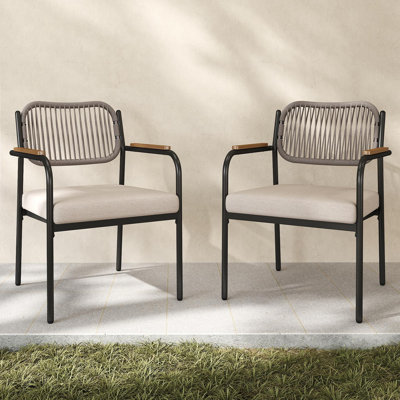Patio Dining Chairs Metal Rattan Chairs