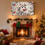 «Christmas Winter Birds Snowflakes Berries Pinecones House», ensemble de 3 impressions sur toile-1923311702